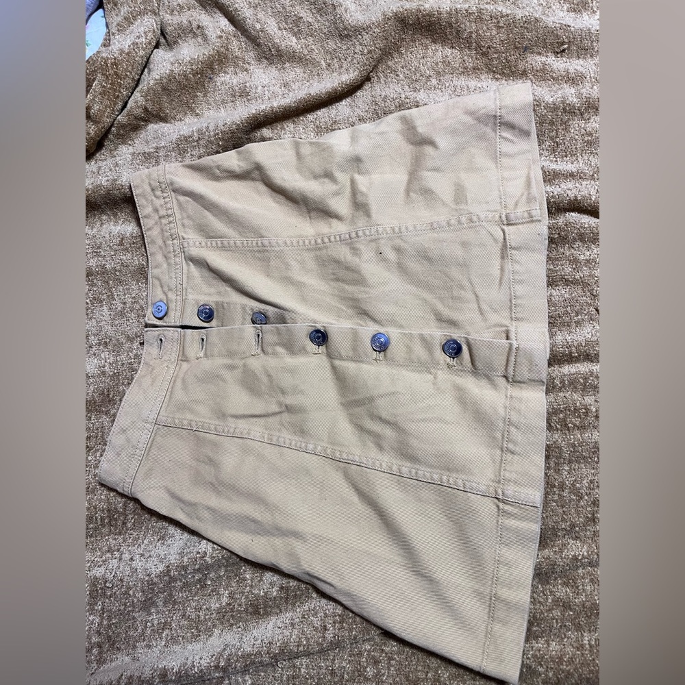 Yellow jean skirt